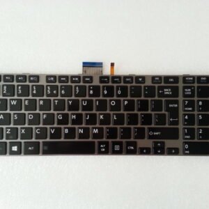 TECLADO TOSHIBA SATELLITE C850 C855 L850 L855 NEGRO/GRIS INGLES RETROILUMINADO (VERSION 2 UTILIZA MARCO)