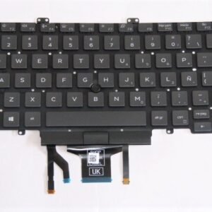 TECLADO DELL LATITUDE 5400 5401 5410 5411 7400 7410 NEGRO ESPAÑOL RETROILUMINADO (VERSION CON BOTONES DE MOUSE Y TRACKPOINT) .