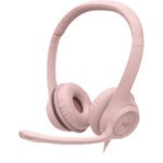 Logitech H390 Wired Headset for PC/Laptop, Rose - Auricular - en oreja - cableado - USB-A - rosa