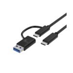 Xtech - USB cable - USB-C USB-A 2 in one braided XTC-532