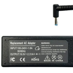 CARGADOR HP 19.5V 2.31A (4.5*3.0MM PIN CENTRAL / PLUG CELESTE) GENERICO
